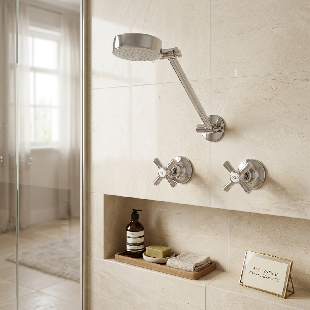 Aspire Zodiac Ii Chrome Shower Set