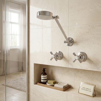 Aspire Zodiac Ii Chrome Shower Set