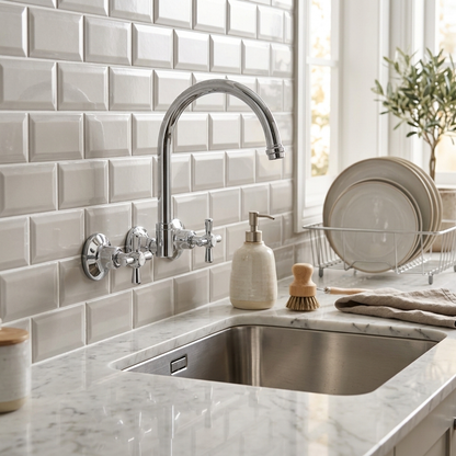 Aspire Zodiac Ii Chrome Wall Sink Set