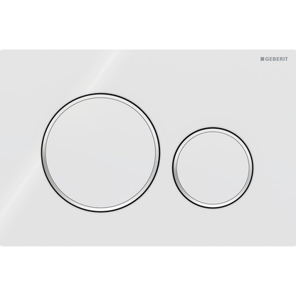 Aspire Urban II Wf Inwall Suite Round White &amp; C/P Button Cistern Seat &amp; Pan