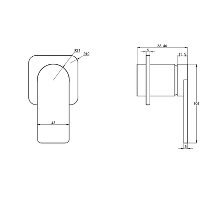 Aspire Nuovo Shower/Bath Mixer Chrome