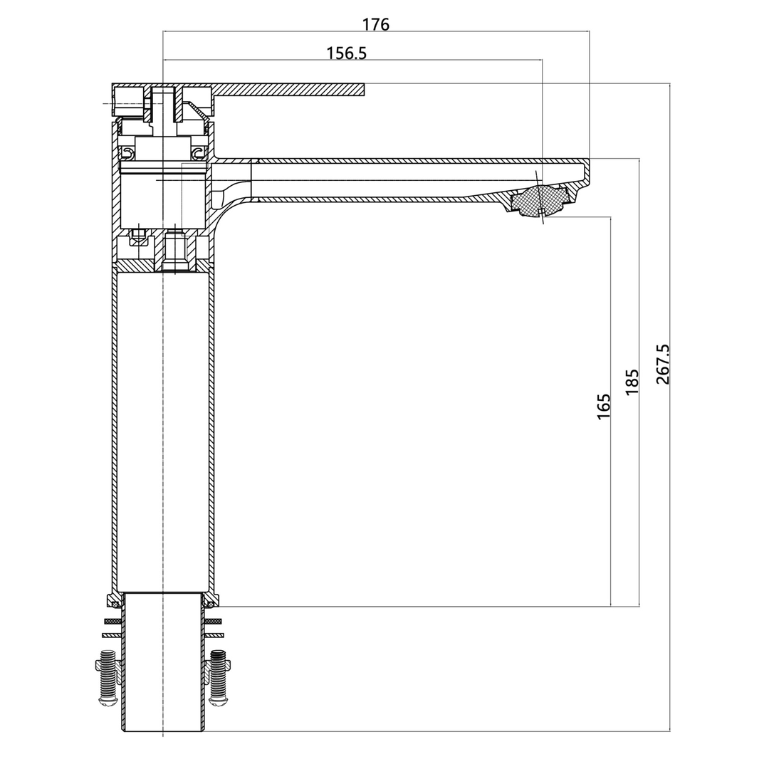 Aspire Nuovo Mid Basin Mixer Chrome