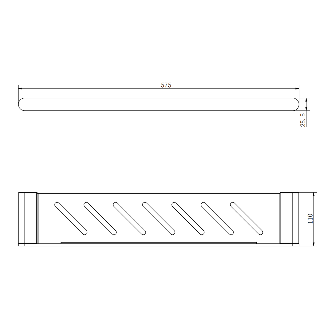 Aspire Nuovoair 575Mm Metal Shelf (Match Aspire Air And Nuovo) Chrome