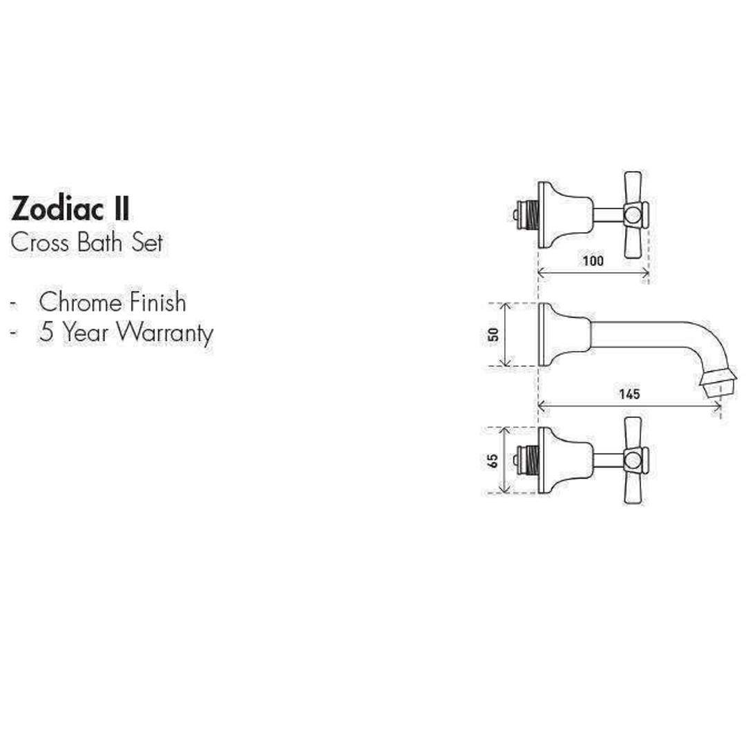 Aspire Zodiac Ii - Chrome Bath Set