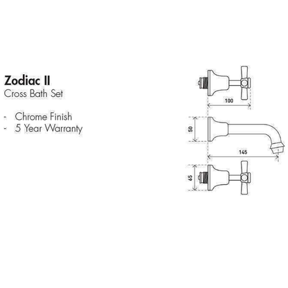 Aspire Zodiac Ii - Chrome Bath Set