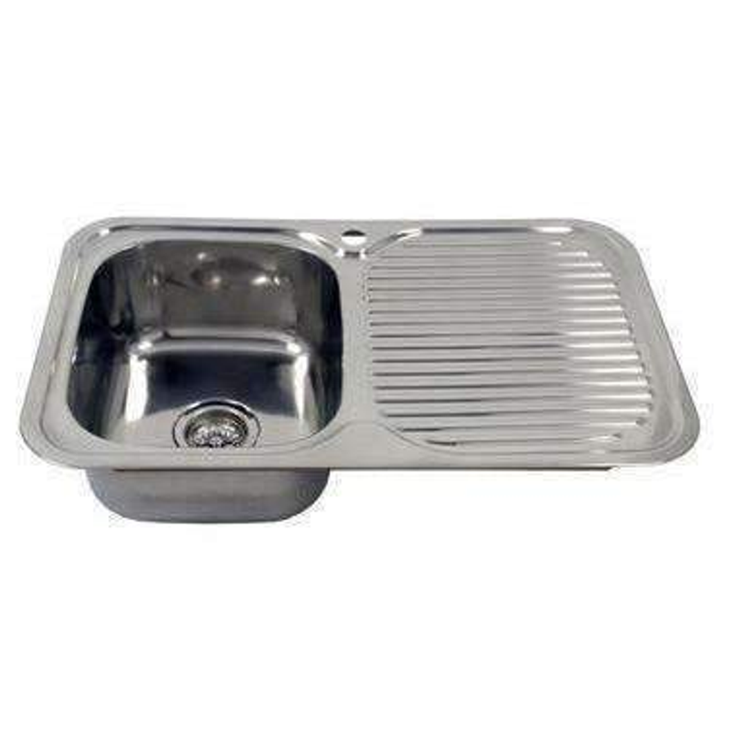 Aspire La Rosa 780 X 480 S/S Single Bowl Sink 1 Tap Hole Lh Bowl