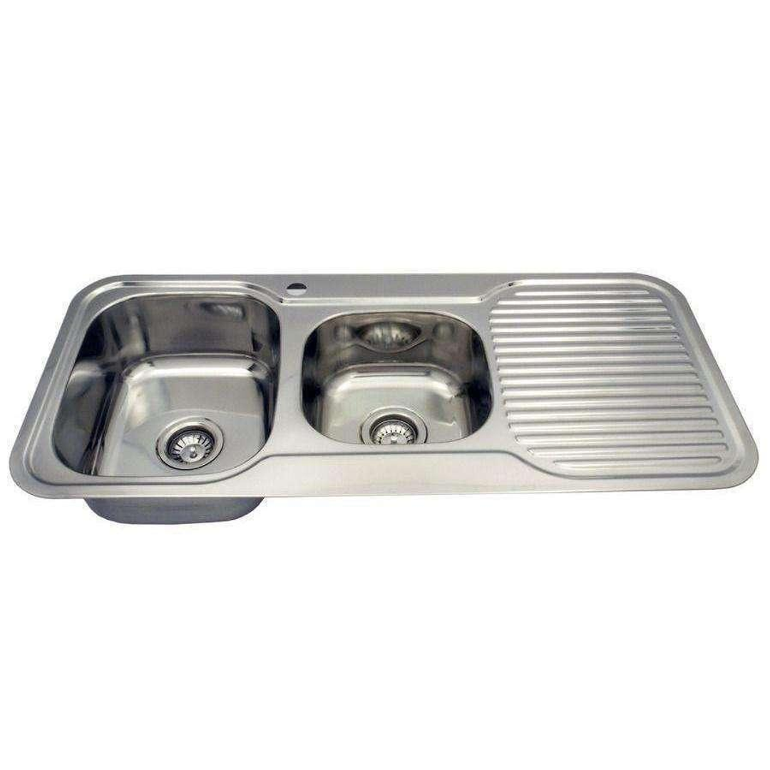 Aspire La Rosa 1 3/4 Bowl 1080X480 S/Steel Sink  1 Tap Hole Right Hand B