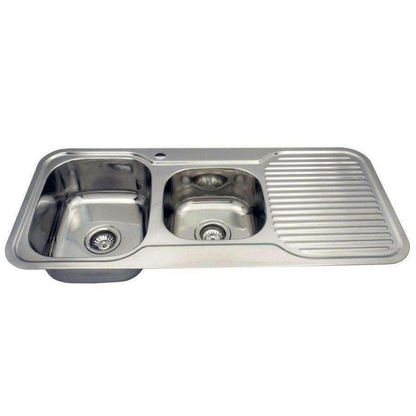 Aspire La Rosa 1 3/4 Bowl 1080X480 S/Steel Sink  1 Tap Hole Right Hand B