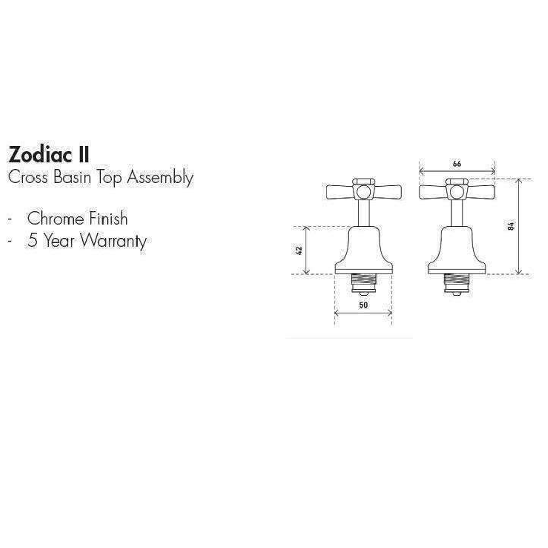 Aspire Zodiac Ii - Chrome Basin Top Ass Tap Set