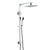 Aspire Unity Rail Shower Twinner Square C/P C/W Shower Head  ( Co