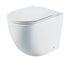 Aspire Urban II Wf Inwall Suite Square Tone On Tone Button Cistern Seat & Pan Matte Black