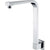 Aspire Unity Square Gooseneck Wall Shower Arm Brass - Burdens Plumbing