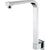 Aspire Unity Square Gooseneck Wall Shower Arm Brass